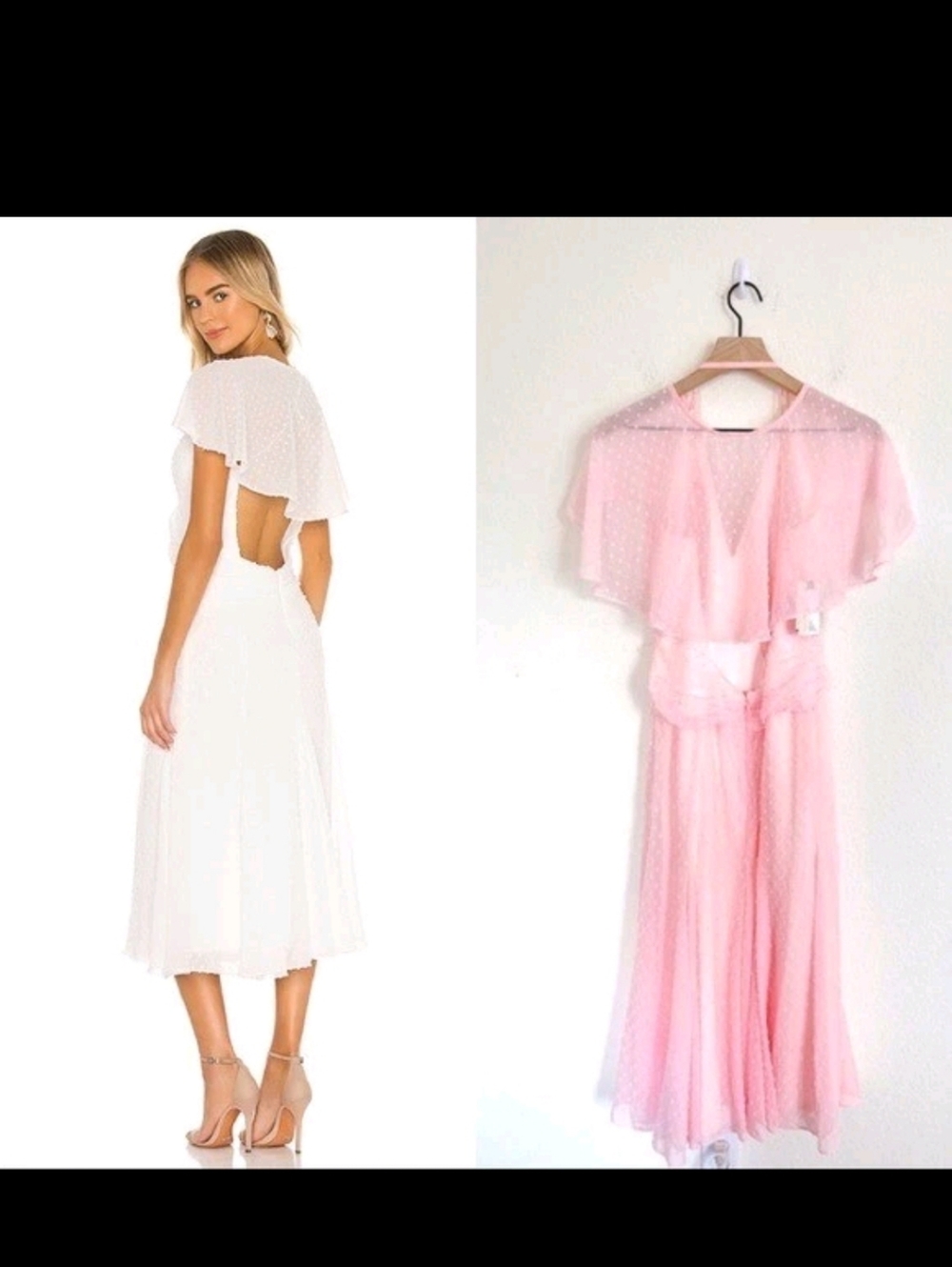 Katie May Blush Pink Swiss Dot Open Back Maxi Dress - Picture 9 of 16